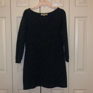 Loft Leopard Sweater Dress.
